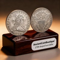1799 Draped Bust Silver Dollar Rare Early American Antique Coin Collectible Historical Tribute