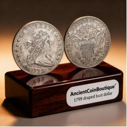 1799 Draped Bust Silver Dollar Rare Early American Antique Coin Collectible Historical Tribute