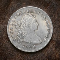 1796 Draped Bust Silver Dollar, US Old Coins for Collectors, Rare Antique Liberty Coin, Historical Early American Silver Coin Collection