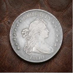 1800 Draped Bust Silver Dollar, Early American Silver Coin Collection, Rare Antique Liberty Eagle Coin, US Old Coins for Collectors