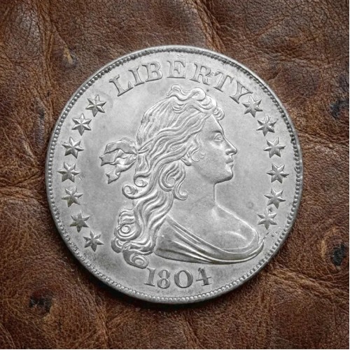 1804 Draped Bust Silver Dollar - Heraldic Eagle, US Silver Coin Collection, Antique Liberty Coin, Rare Old Coins for Collectors