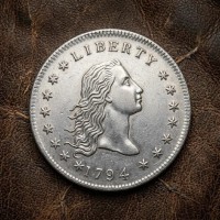 1794 Flowing Hair Silver Dollar, First American Dollar, Rare US Antique Liberty Coins, Commemorative Old Silver Coins for Collectors 1794 Flowing Hair Silver Dollar, First American Dollar, Rare US Antique Liberty Coins, Commemorative Old Silver Coins for Collectors