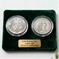 1794 Flowing Hair Dollar Coin | First US Silver Eagle Mint Collector Gift Souvenir