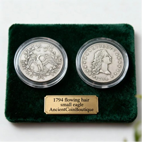 1794 Flowing Hair Dollar Coin | First US Silver Eagle Mint Collector Gift Souvenir