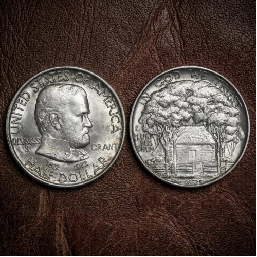 1922 Ulysses S. Grant Centennial Half Dollar, US President Coin, Rare Commemorative Coin, Collectible Ancient Coins for Collectors