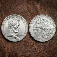 1918 Abraham Lincoln Half Dollar, llinois Centennial Commemorative Coin, Antique US Silver Coin, Rare Ancient Coins for Collectors