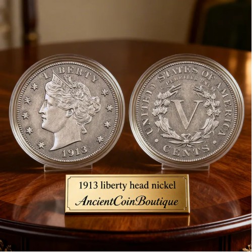 1913 Liberty Head Nickel Rare US Coin Collectible Gift for Numismatists & History Buffs