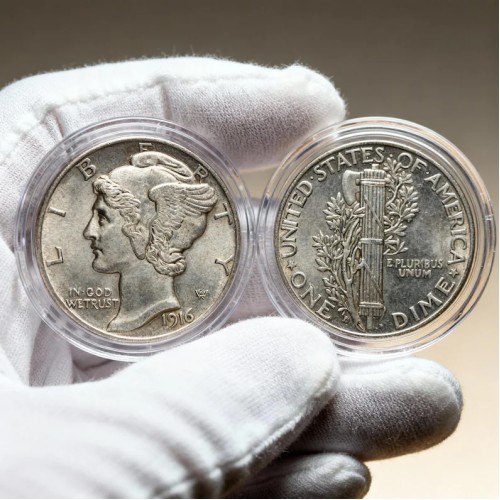 1916-D Mercury Dime Rare Key Date US Silver Coin Collectible