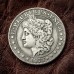 1877 Morgan Half Dollar Coin, Antique US Silver Coin, Classic Liberty Eagle Coin, Rare Old Coins for Collectors, Collectible Ancient Coins