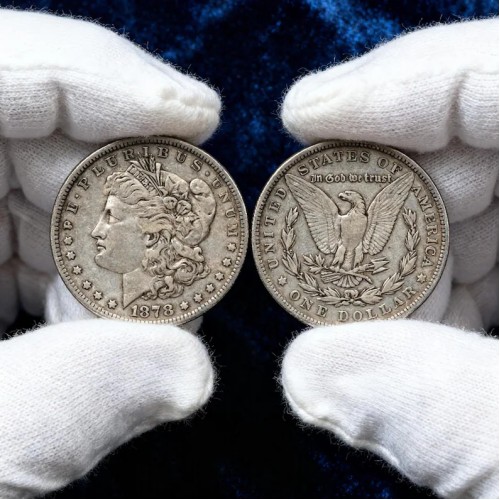 1878 Morgan Silver Dollar Rare US Mint Collectible Vintage Coin Liberty
