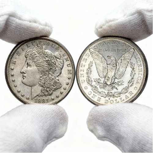 1881-S Morgan Silver Dollar San Francisco Mint Rare US Collectible Coin Numismatic Gift