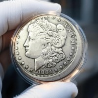 1884-O Morgan Silver Dollar Off-Center Error New Orleans Mint Rare Collectible US Coin
