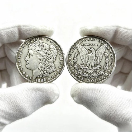 1888 Morgan Silver Dollar Coin | Vintage US Mint Classic Collector Gift Souvenir