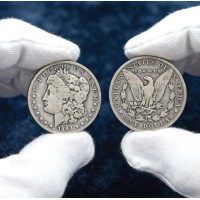 1893-O Morgan Silver Dollar New Orleans Rare Collectible US Coin American Vintage Commemorative