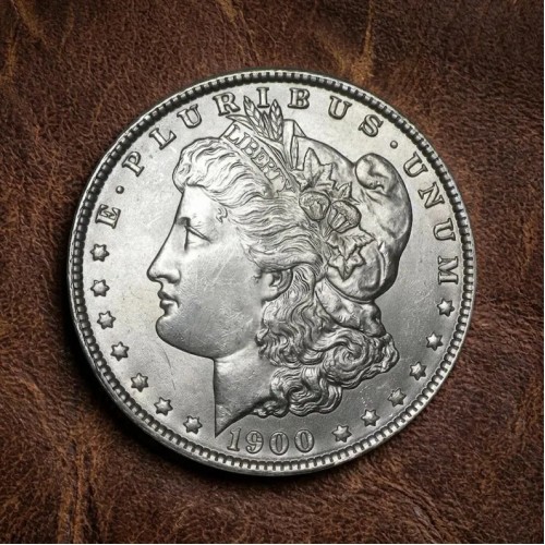 1900 Morgan Silver Dollar, US Morgan Dollar Silver Coin Collection, Collectible Old Coins for Collectors, Rare Antique Liberty Eagle Coins