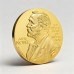 Nobel Prize Gold Plated Commemorative Coin Rare Collectible Keepsake for Scholars & Academics