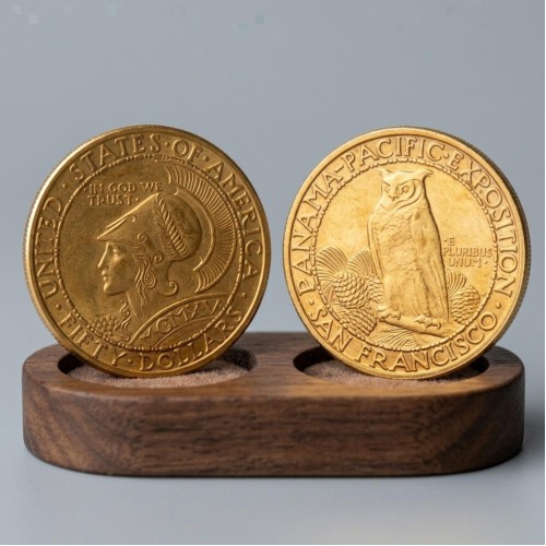1915 Panama Pacific Exposition Rare Octagonal Gold Coin Vintage Commemorative Numismatic Collectible 1915 Panama Pacific Exposition Rare Octagonal Gold Coin Vintage Commemorative Numismatic Collectible