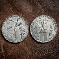 Rare 1915 Panama-Pacific Exposition Half Dollar, US Commemorative Silver Coin, Ancient Coins for Collectors, Antique American Silve Dollar