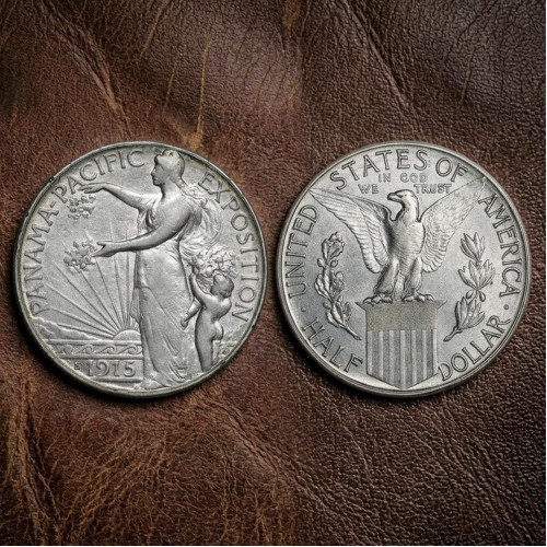 Rare 1915 Panama-Pacific Exposition Half Dollar, US Commemorative Silver Coin, Ancient Coins for Collectors, Antique American Silve Dollar Rare 1915 Panama-Pacific Exposition Half Dollar, US Commemorative Silver Coin, Ancient Coins for Collectors, Antique American Silve Dollar