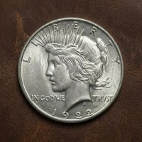 Rare 1922 Peace Dollar Coin, US Peace Dollar Coin, Antique Silver Coin Collection, American Old Coins for Collectors