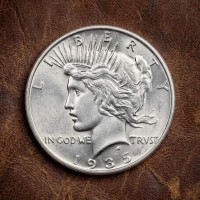 1935 Peace Dollar Coin, Rare US Peace Silver Dollars, American Old Coins for Collector, Antique Silver Coin Collectibles