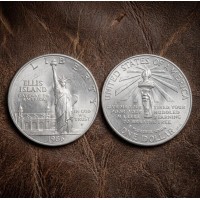 1986 Ellis Island Liberty Coin, Statue of Liberty Centennial Silver Dollar Commemorative Coin, Old Coins for Collectors, Rare US Silver Coin