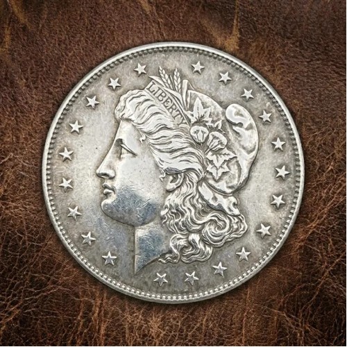 Antique 1 oz Silver Trade Unit Morgan Dollar, 1 Troy Ounce Silver Coins for Collectors, Rare US Coin, Collectible Old Coins for Collectors Antique 1 oz Silver Trade Unit Morgan Dollar, 1 Troy Ounce Silver Coins for Collectors, Rare US Coin, Collectible Old Coins for Collectors