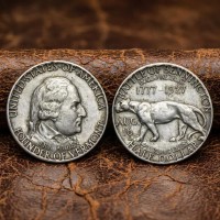 1927 Vermont Sesquicentennial Half Dollar, Battle of Bennington Commemorative Coin, Antique Silver Coin, US Old Coins for Collectors